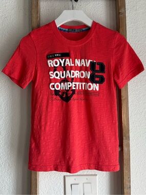 Posh Royal Navy Graphic Short Sleeved T-Short boys sz: 11-12Y